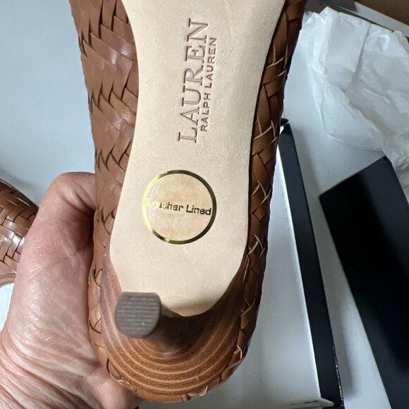 Lauren Ralph Lauren Womens Lanette Woven Pointed Toe Heels Shoes - Picture 7 of 9